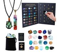 Holiday Countdown Calendar - 24 Day Specimen Advent Set with Guide Card