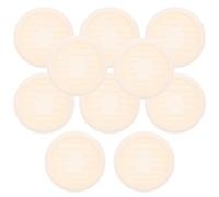 HOLIDYOYO 10 Pièces Soucoupes Rondes en Plastique PP, Beige | Petite Taille, Récupération des Gouttes, Protection du Sol L’eau, Adaptées aux Plantes Intérieures et Jardiniers Amateurs