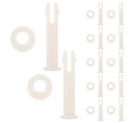 HOLIDYOYO 12 Pièces Capuchon de Goupille de Verrouillage pour Poteau de | ABS Blanc, Installation Rapide et Retrait Facile, pour Connecteurs de Poteaux, Filets et Outils de Nettoyage