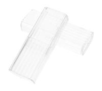 HOLIDYOYO 2 Pièces Boîte de Rangement Transparente Portable 2 Pièces en Polypropylène 10,5 X 3,8 X 2,2 Cm Étui Anti-poussière pour Cotons-tiges et Accessoires de Voyage, Organiseur