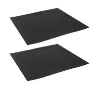 HOLIDYOYO 2 Pièces Patch Autocollant Carré en Caoutchouc Butyle Noir | Répare les Coutures de Doublure Epdm et Vinyle, pour Bassins Extérieurs et Propriétaires
