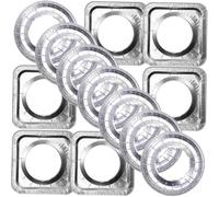 HOLIDYOYO 20 pièces Protège-cuisinière à Gaz Aluminium Résistant à Huile Tapis de Protection Épais Rond et Carré Couvre-brûleur pour Nettoyage Facile et Protection