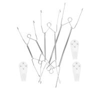 HOLIDYOYO 3 Pièces Support Mural Invisible pour Assiettes 12 Pouces en | Structure en W à Ressort, avec Crochets et Goupilles Plastiques, pour Cadres et Tableaux Décoratifs