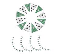 HOLIDYOYO 5 Ensembles Bannière Triangulaire Football Thème Fête en | Installation Facile, Usage Polyvalent, Ambiance Vive pour Rassemblements et École