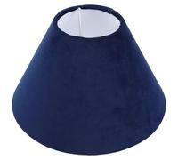HOLIDYOYO Abat-jour Style Moderne et Minimaliste en Velours Cylindrique Bleu Installation Facile, Portable pour Lampe de Chevet pour Chambres et Bureaux