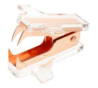 HOLIDYOYO Arrache-agrafes portable, arrache-agrafeuse multi-usage et arrache-agrafes métalliques, rapide et efficace, pour enseignants au bureau, rose gold