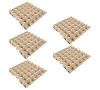 HOLIDYOYO Boîte à Œufs en Papier Pulp 30 Pièces 5×6 Alvéoles Plateau Carton pour Œufs Réutilisable Réfrigérateur Rangement Protection Cuisine
