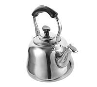 HOLIDYOYO Bouilloire en acier inoxydable 1 l avec sifflet et filtre Bouilloire domestique pour cuisinière à gaz et à induction Sans BPA Pour thé et café Bouilloire pratique
