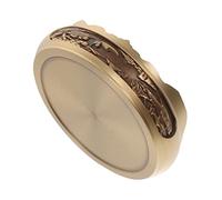 HOLIDYOYO Cendrier Rond en Cuivre pour Intérieur Maison et Bar, Base Solide et Finition Polie Fine, Design Rétro Élégant et Fiable, Accessoire de Table Unique