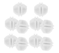HOLIDYOYO Connecteurs Cubiques Montage Flexible 10pcs Rainures Spéciales en Plastique Blanc Organisateur de Placard Intérieur Facile à Nettoyer pour Cubes de Rangement et Chaussures