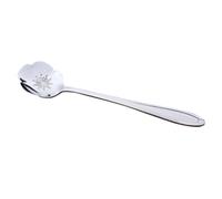 HOLIDYOYO Cuillères à Café Ustensile Pratique en Acier Inoxydable Agitateur à Café Lot de 4 Forme Fleur Argenté Unique Cuisine et Restaurant pour Glace