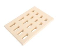 HOLIDYOYO Déflecteur de Flamme en Céramique pour Gril à Gaz, Beige | Pièce de Remplacement pour Systèmes de Brûleur, Isolation et Répartition Uniforme, Installation Facile, Entretien Réduit