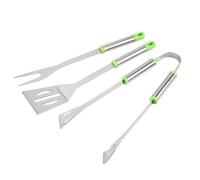 HOLIDYOYO Ensemble D'outils de Barbecue Portable en Acier Inoxydable Léger Pince et Fourchette Multifonction pour Barbecue la Maison Pique-niques