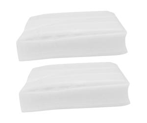 HOLIDYOYO Lot de 2 Porte-œufs Ménagers en Mousse Pearl avec Couvercle Blanc, Capacité 30 Œufs, Boîte de Rangement Réfrigérateur Solide et Empilable pour Conservation Fraîcheur