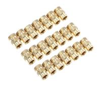 HOLIDYOYO Lot de 20 Écrous Filetée en Cuivre pour Meubles en Bois Massif, Finition Soignée, Fixation, Connecteur à Fixation Filetée pour Assemblage Solide