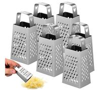 HOLIDYOYO Lot de 6 mini râpes à fromage en acier inoxydable - Râpes à fromage - Gingembre - Légumes - Grattoir à citron - Avec poignée - Pour couper les fruits et les