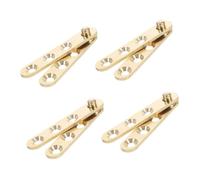HOLIDYOYO Lot de 8 Charnières Pivot de Porte en Cuivre Élégantes Design Pivot Haut et Bas, Charnières Pivotantes Cachées pour Fenêtres et Portes Résidentielles