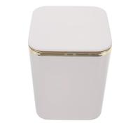 HOLIDYOYO Mini Poubelle de Table Carrée Pp Blanche, Compacte pour Bureau