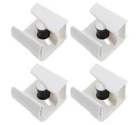 HOLIDYOYO Organisateur Mural pour Balais et Serpillières sans Perçage 4pcs en Abs Crochets Antidérapants Cuisine et Garage Gain de Place