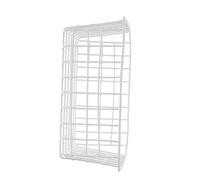 HOLIDYOYO Panier de Rangement pour Congélateur en Fil Métallique Blanc 28X215X12 CM Bac à Légumes Résistant pour Réfrigérateur Coffre Organisateur Pratique pour Stockage Alimentaire