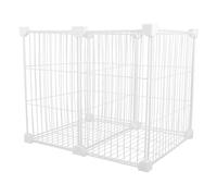 HOLIDYOYO Panier de Rangement pour Congélateur en Fil Métallique Fond Protecteur Compartimenté 2 Cases Dimensions 36X30X30 CM Bac Vertical pour Fruits et Légumes Organisateur Polyvalent