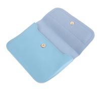 HOLIDYOYO Paquet de Rangement Bleu pour 6 Flacons Roll-on Huiles Essentielles 10-15ml Fermeture Sécurisée en Métal et PU, Portable pour Voyage et Usage à Domicile