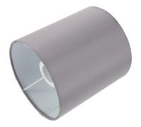 HOLIDYOYO Petit Abat-jour Cylindrique en Tissu Gris Décoratif pour Lampe de Table et Plafonnier Diffuseur de Lumière Douce pour Salon et Chambre