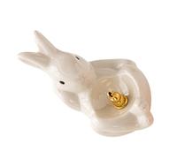 HOLIDYOYO Porte-encens Lapin Céramique pour Maison Support Encens Baton Délicat comme Objet Décoratif de Bureau