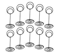 HOLIDYOYO Porte-numéros de Table Pinces à Marque-Place Lot de 12 en Acier Carbone Noir, Support Menu Mariage Élégant Lors d'événements et Mariages pour Décoration de Table