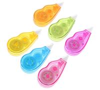 HOLIDYOYO Ruban correcteur pour écrire, bandes réinscriptibles en ABS et papier, correction instantanée, lot de 6, pour fournitures scolaires, bureau et usage quotidien