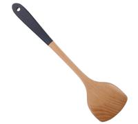 HOLIDYOYO Spatule en Bois à Long Manche Ergonomique, Légère et Compatible Poêles Antiadhésives pour Friture et Sautés la Maison