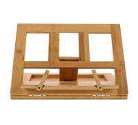 HOLIDYOYO Support pour livre de recettes de cuisine en bambou naturel, porte-partitions et pupitre musical, rangement organisé pour lecture à domicile