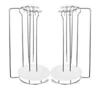 HOLIDYOYO Support Suspendu Brochettes en Acier Inoxydable pour Barbecue 2 Sets Détachables Plateau Récupérateur pour Cuisson en Extérieur