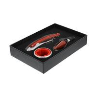 HOLIDYOYO Tire-Bouchon de Vin Léger en Acier Inoxydable et Bois, Ensemble 3 Pièces Barre Tourbillon Épaissie, pour Bars et Fêtes Familiales