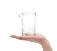 HOLIDYOYO Verre à Mélange Professionnel en Cristal 700ml Fond Épais, Verre à Cocktail Sculpté pour Bar, pour Préparer des Boissons Raffinées