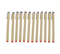 Holigie Ensemble de micro-stylos 12 pièces, pointe Fine étanche pour dessin au trait, croquis, bande dessinée, aquarelle, calligraphie, contour détaillé, marron