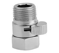 Holigie Valve de pomme de douche droite, connexions G1/2, valve d'arrêt pour pomme de douche, douchette à main ou pulvérisateur de bidet