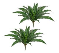 Hollyone 70cm Grande Fougère Artificielle, 2PCS Bouquet de Fausses Plantes pour Extérieur et Intérieur, Verte Décorative pour Vase, Maison, Balcon, Jardin
