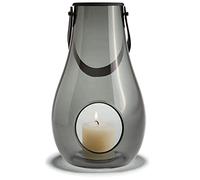 Holmegaard Lanterne H29 cm Design with Light en verre soufflé, gris