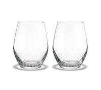 Holmegaard Verre à eau Cabernet Lines 25 cl Lot de 2 Transparent
