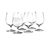 Holmegaard Verre à eau Cabernet transparent. lot de 6 35 cl