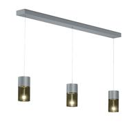 Holtkötter Aura P3 Verre Pendelleuchte, aluminium mat, verre ambre