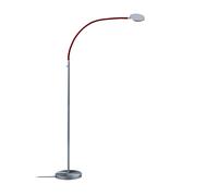 Holtkötter Flex S 9920-1 Stehleuchte, aluminium mat, tube flexible rouge