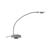 Holtkötter Flex T 9921-1 Tischleuchte, aluminium mat, tube flexible sable