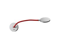 Holtkötter Flex W 9922-1 Wandleuchte, aluminium mat, tube flexible rouge