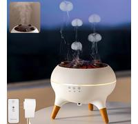 Holwim Diffuseur d'huiles essentielles, diffuseur d'aromathérapie, humidificateur ultrasonique à brume froide, synchronisation de la musique, diffuseur de gelée avec lumière 7 couleurs, télécommande