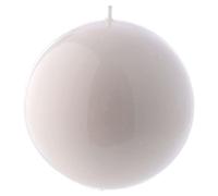 Holyart Bougies, cierges, chandelles: Bougie Sphère Brillante Ceralacca diam. 12 cm blanche