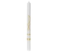 Holyart Bougies, cierges, chandelles: Cierge Baptême Monogramme Christ 400x30 mm