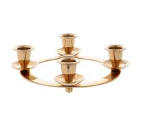 Holyart Chandelier Couronne 4 Flammes pour Avent Laiton doré