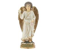 Holyart Statues en résine et PVC: Archange Gabriel Blanc Or Statue résine 12 cm